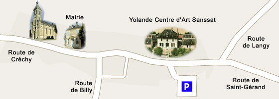 plan du Bourg de Sanssat