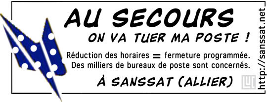 Une (pseudo-)flamme postale &agrave; imprimer sur vos courrier afin de faire conna&icirc;tre au loin notre probl&egrave;me