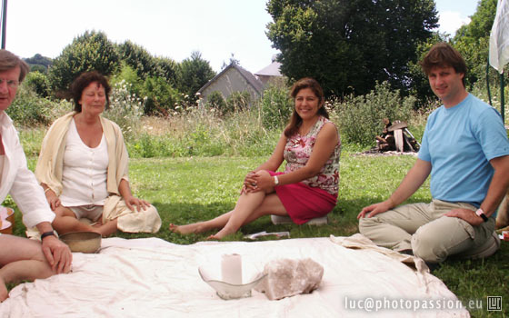 m&eacute;ditation &agrave; Yolande Sanssat Centre d'Art le 17 juillet 2007