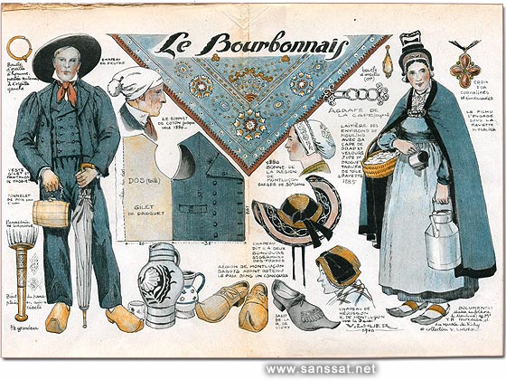 Planche extraite du tr�s int�ressant livre «Visages du Bourbonnais» (Ed. Horizons de France, coll. Provinciales, 1947).