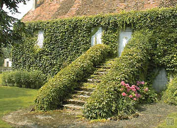 Escalier du Manoir des Granges, à Sanssat